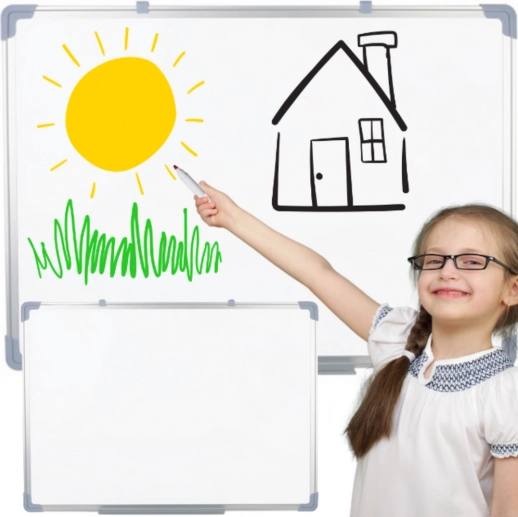 Magnetic dry-erase whiteboard 90 × 60 cm