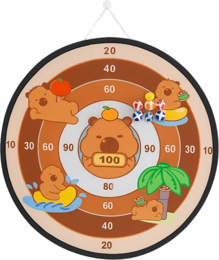 Groot doel van 73,5 cm met schattige capibara’s
