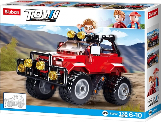 Sluban Town Red Jeep – 135-piece building set
