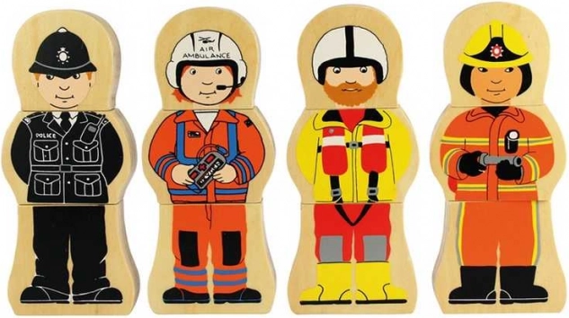Træpuslespil erhverv fra Bigjigs Toys