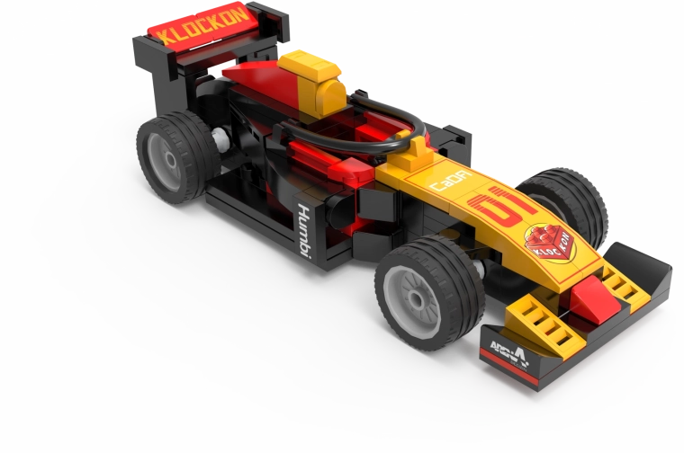 Realistic formula car with working wheels