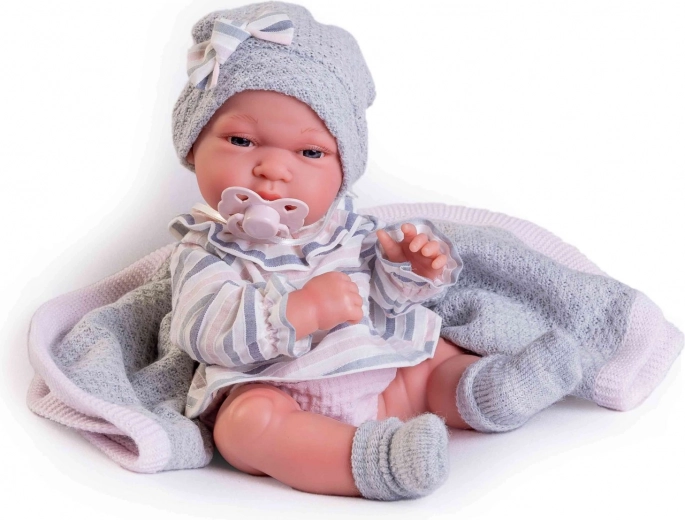 Realistische babypop met volledig vinyllichaam 33 cm ANTONIO JUAN