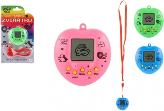Electronic virtual pet with lanyard – pocket Tamagotchi for kids