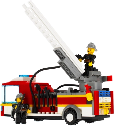 Two firefighter figures and rich accessories
