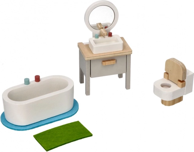 Dollhouse Furniture Bathroom Set
