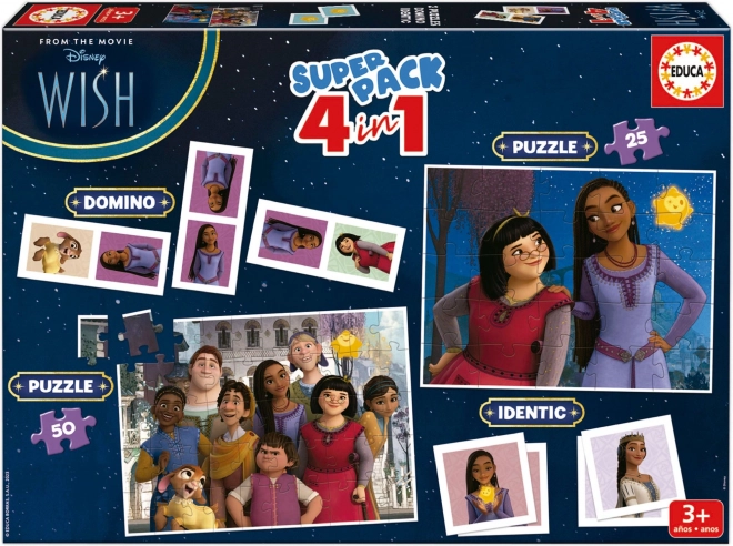 EDUCA Wish Games Collection 4in1