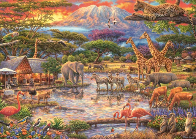 Puzzle Paradise under Kilimanjaro 500 pieces by SCHMIDT