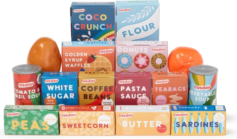 Rich food set for realistic play