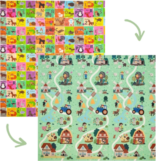 Two playful sides for learning and fun