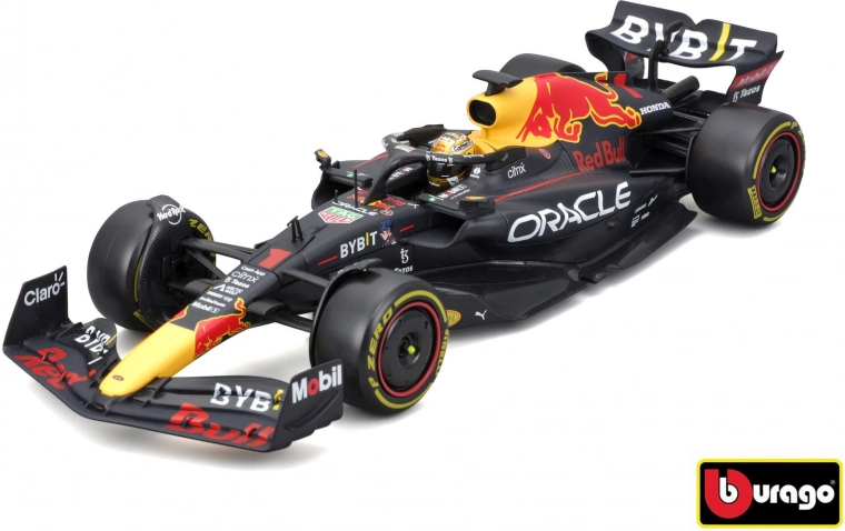 Modèle métallique F1 ORACLE RED BULL RACING RB18 1:24 avec pilote Max Verstappen