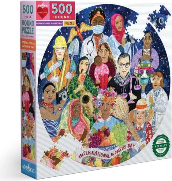 Round Puzzle International Women's Day 500 Pieces EEBOO