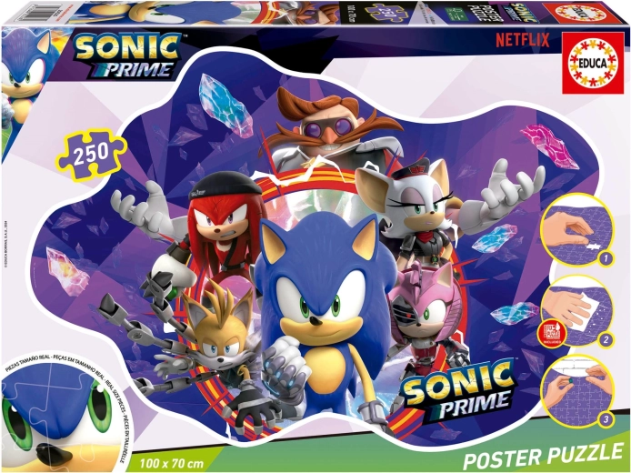 Poster Puzzle Sonic Prime 250 pieces