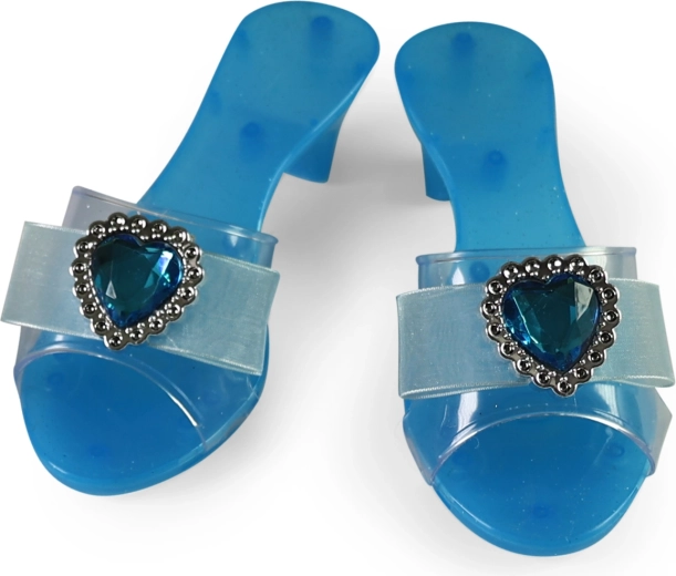 Scarpette azzurre scintillanti per un passo da principessa