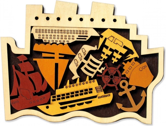 Wooden Puzzle The Harbour by RECENT TOYS