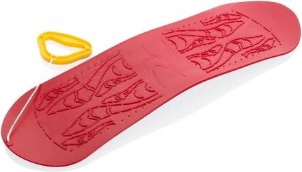 Kids' plastic snowboard 70 cm red