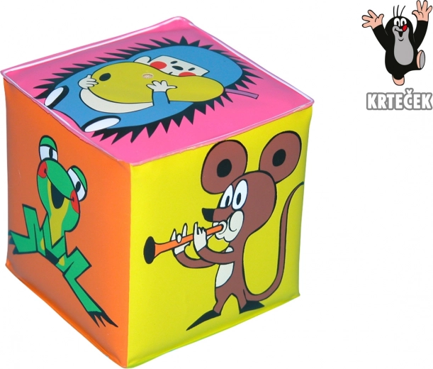 Piepende kubus MOLLETJE plastic 7 × 7 cm