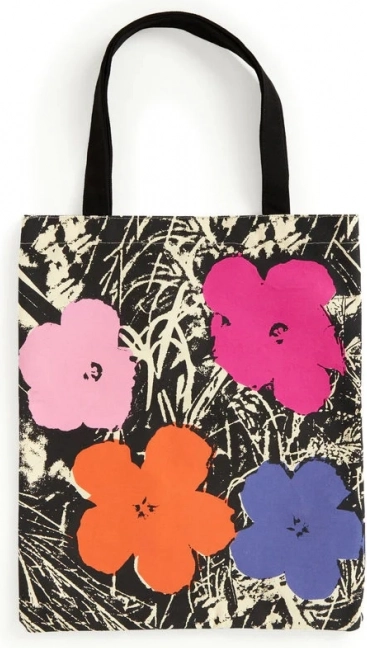 Galison Canvas Bag Warhol's Flowers
