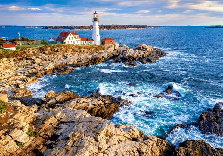 500 Piece Puzzle Dawn over Cape Elizabeth, USA