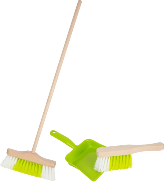 ensemble de balayage pour enfants small foot avec balai, balayette et pelle