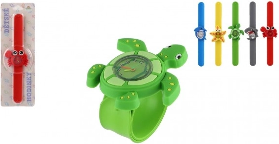 Children's self-winding slap watch Marine World made of silicone