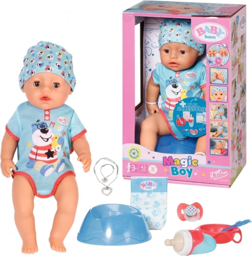 Poupée BABY born garçon avec tétine magique 43 cm