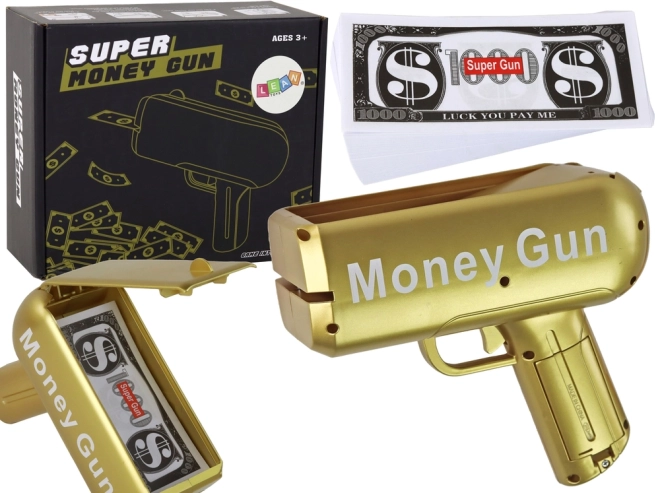 Money Gun Shooter Gold Money Gun Banknote Launcher