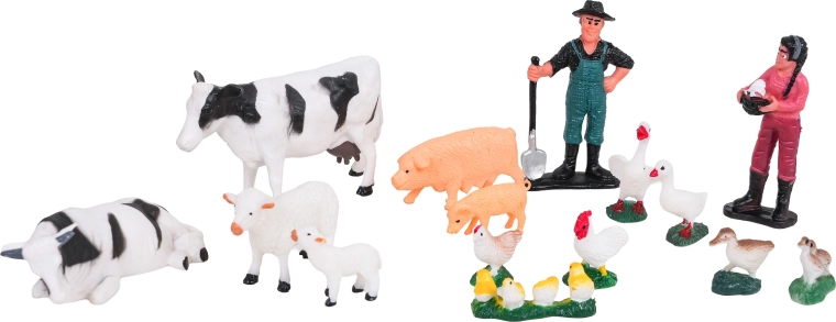 Lots of animals and accessories