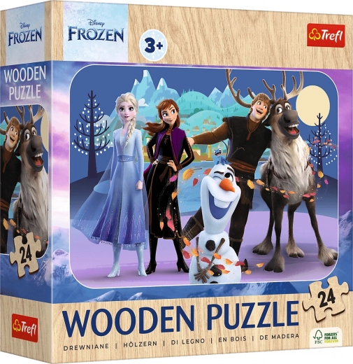 Wooden Puzzle Frozen Kingdom 24 Pieces