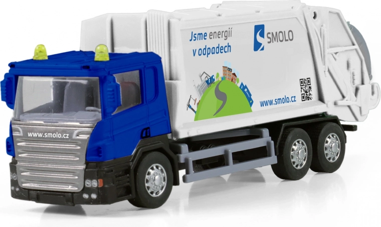 Garbage truck with metal cab and plastic bed SMOLO 15 cm