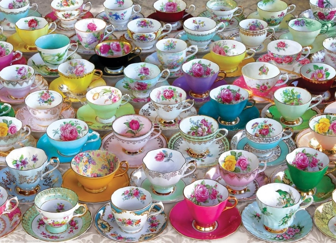 EUROGRAPHICS Puzzle Tea Cup Collection 1000 pieces