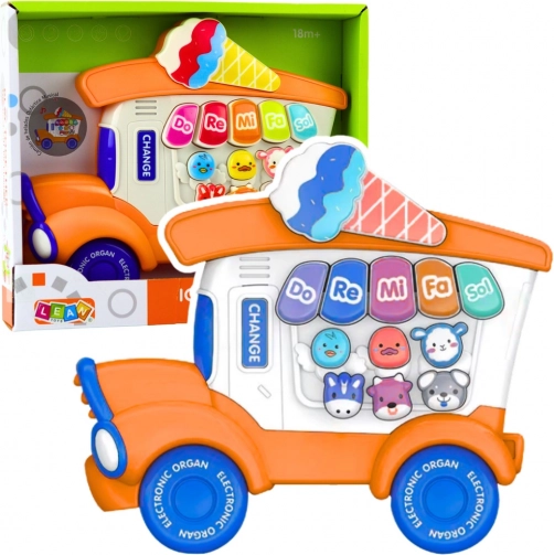 Petit piano électrique éducatif Lodziarnia – orange