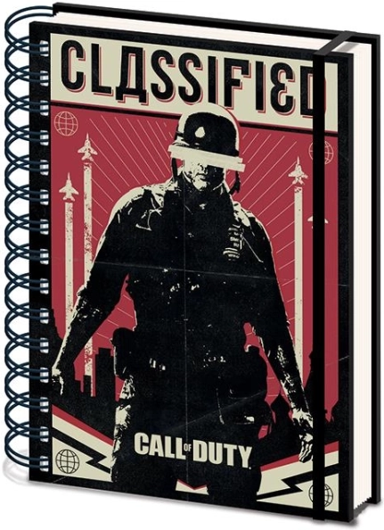 Ringbundet notesbog A5 Call of Duty, linjeret
