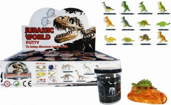 Dinosaur Slime 80 g in a Cup, Assorted Types