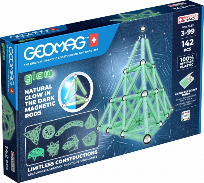 Geomag Glow construction set 142 pieces