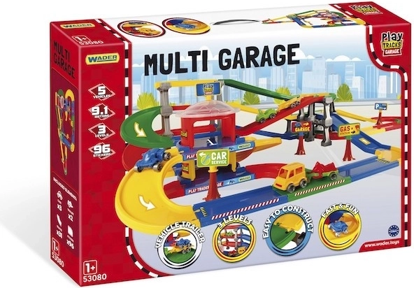 Parkeringshus med overkørsel