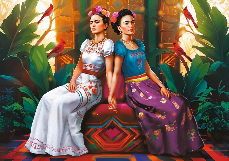 Puzzle TREFL Premium Plus Frida Kahlo: The Two Fridas 1000 pieces