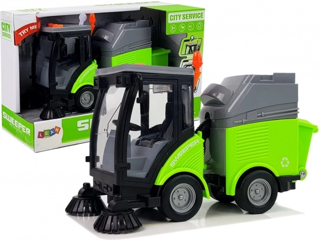 Straatveger met aandrijving, lichten en geluiden 1:16