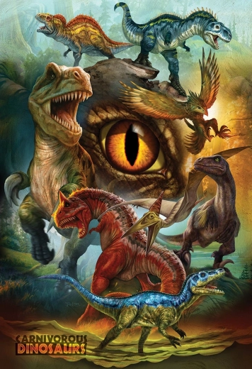 Puzzle Carnivorous Dinosaurs 100 Pieces