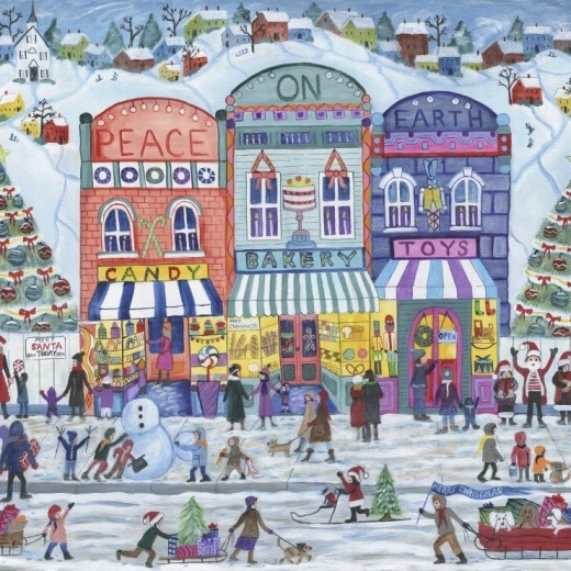 Square Puzzle Christmas Village – Peace on Earth 1000 Pieces