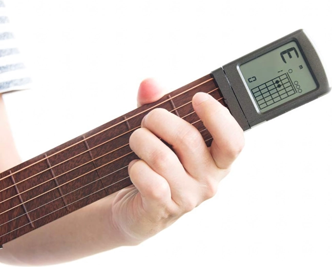 Real fretboard with steel strings