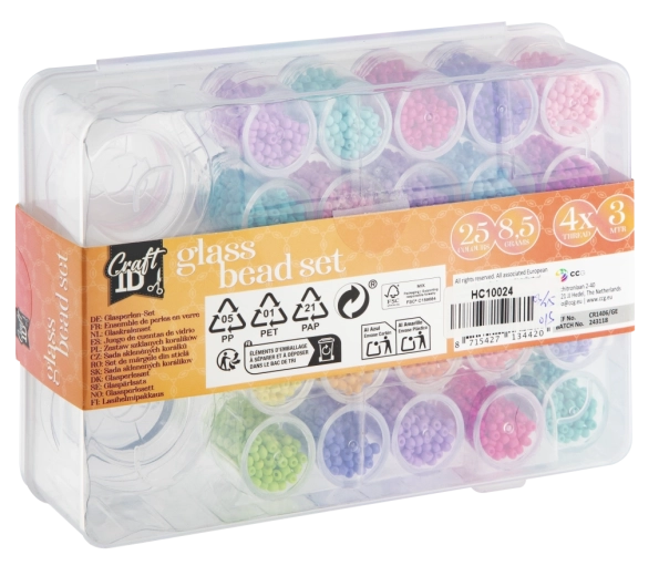 High-quality glass beads for a professional look