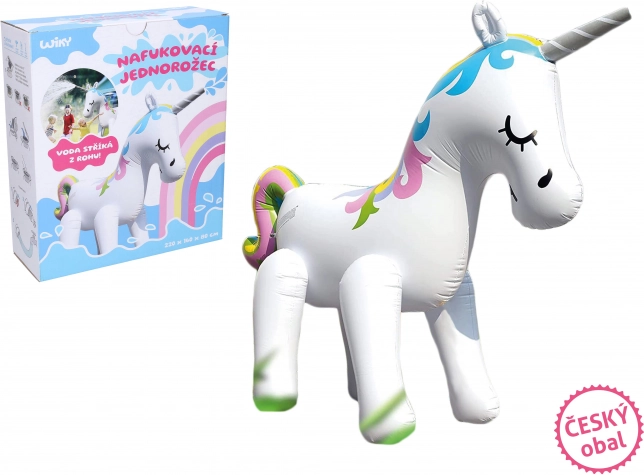 Inflatable Unicorn with Water Sprayer 220 × 160 × 80 cm – Czech Packaging