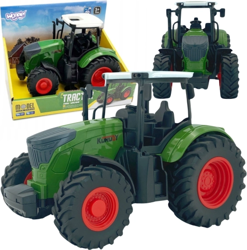 WOOPIE zelený traktor s gumovými kolesami