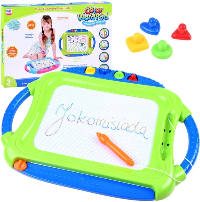 Color Magnetic Drawing Board with Stamps – Magic Slate
