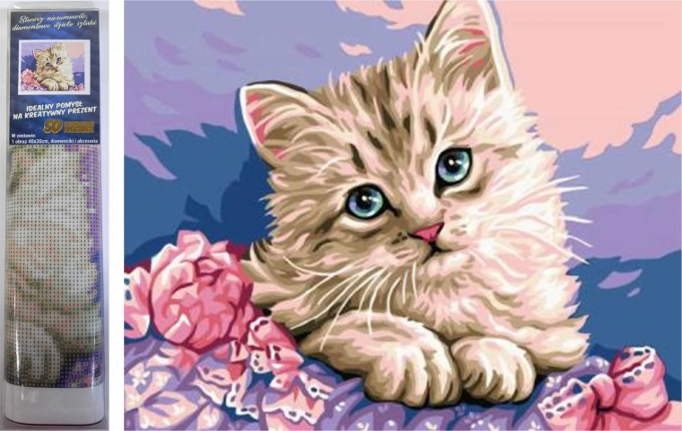 diamond painting Cat Eyes 30 × 40 cm – NORIMPEX