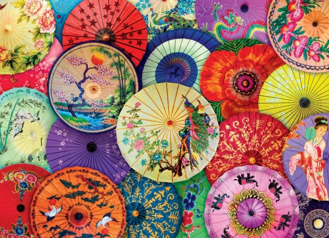 Puzzle Asian Umbrellas 1000 Pieces Eurographics