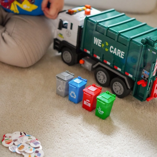 Afvalscheiding leren door spel