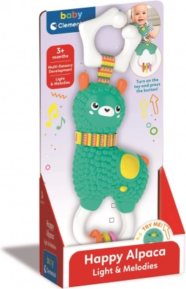 Interactive Rattle Happy Alpaca BABY CLEMENTONI