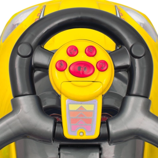 Interactive steering wheel with sounds and horn