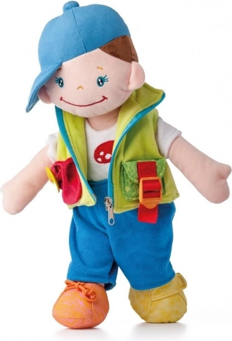 Sensory doll with buckles Krystian